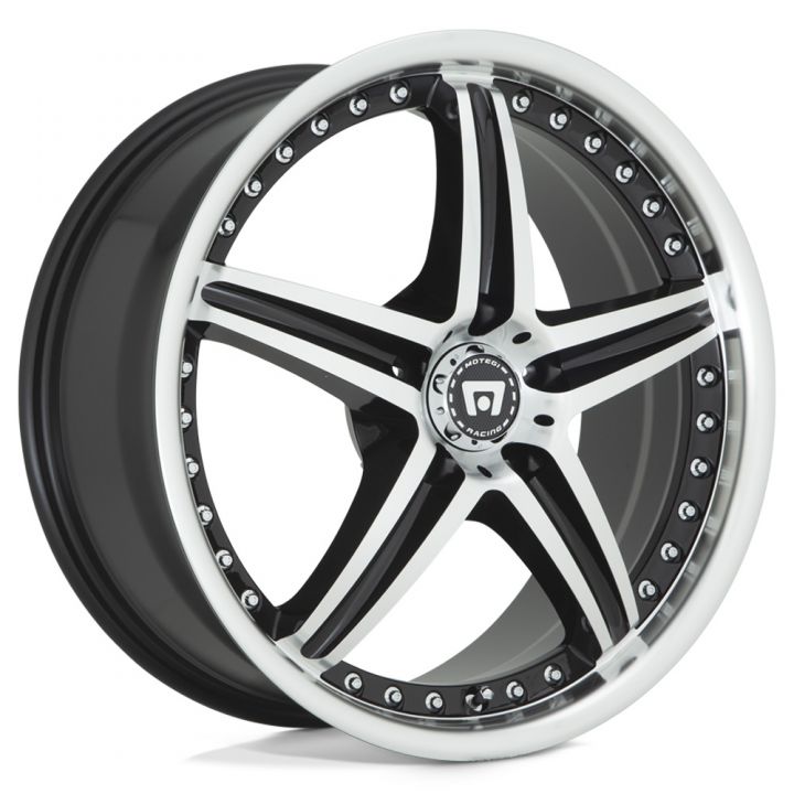 Motegi Racing<br>MR107 D5S Gloss Black Machined (16x7)